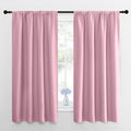 NICETOWN Window Curtains for Bedroom, Rouge Pink, 2 Panels, W42 x L48 -Inch by NICETOWN