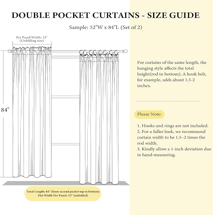 NICETOWN Olive Green 90 inch Long Velvet Curtains - Image 9