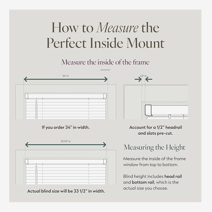 CHICOLOGY Cordless Mini Blinds for Indoor Windows, 50.5" W x 48" H, Light - Image 8