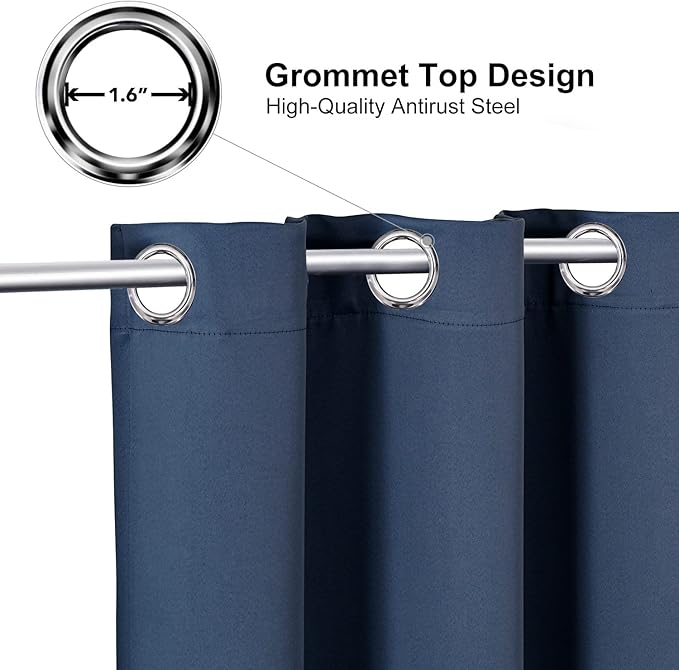 ChrisDowa Grommet Blackout Curtains - Image 2