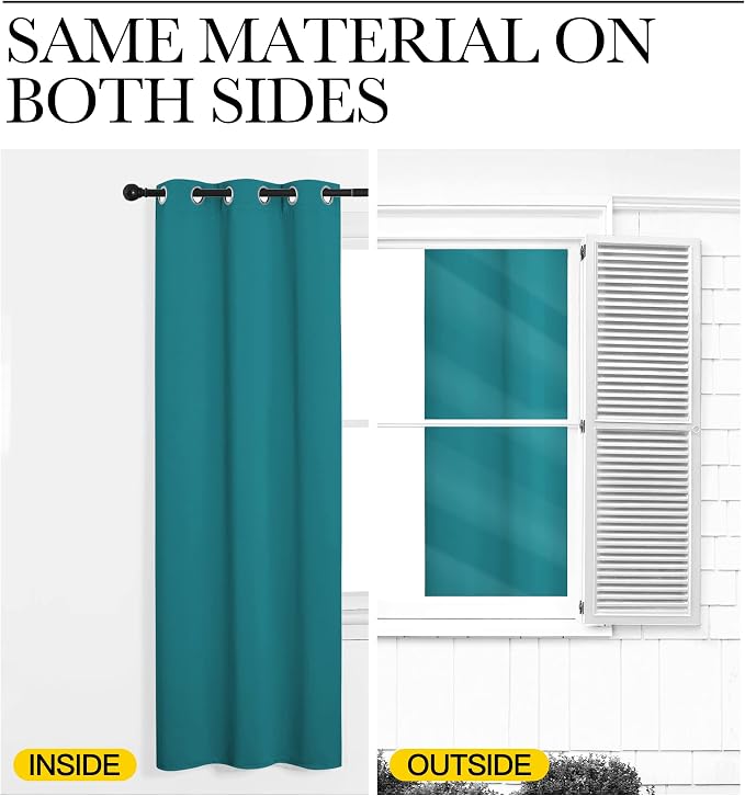 NICETOWN Room Darkening Curtains 90 inch Length 2 Panels, Thermal Insulated - Image 6