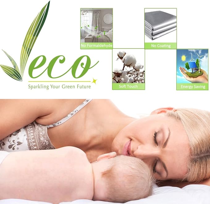 NICETOWN 100% Blackout Curtains 86 inches Long, Pair of Energy Smart & Noise - Image 7