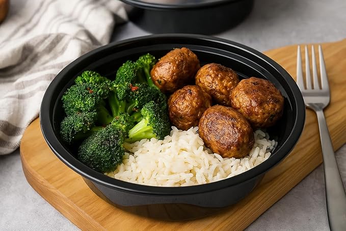 Ruthy's Outlet Meal Prep Containers with Lids, Food container bowl - BPA-Free, Stackable, Freezer & Dishwasher Safe, Reusable Food Storage for Lunch & Portion Control (16 oz - 50 Pack)