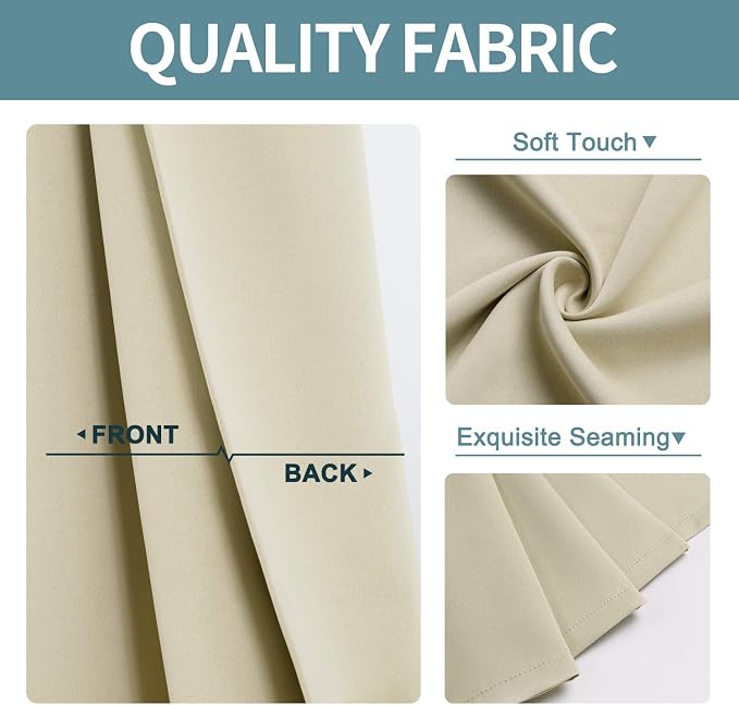 ChrisDowa Blackout Curtains 108 Inches Long - Image 4