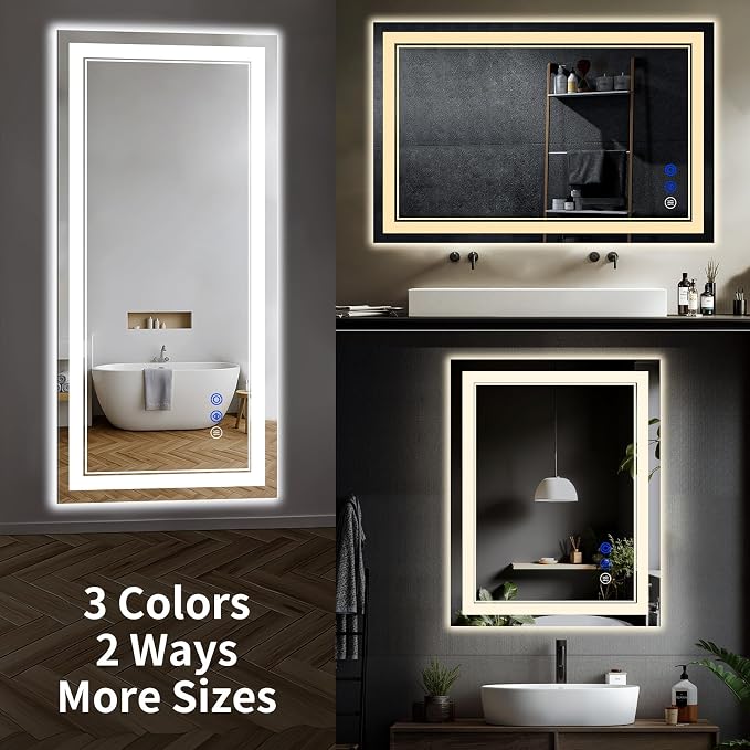32"x24" LED Bathroom Mirror - Image 8