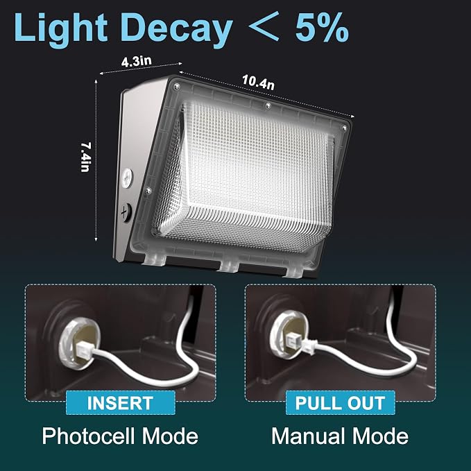Lightdot 10Pack 120W LED Wall Pack Lights, 100-277v Dusk to Dawn - Image 6