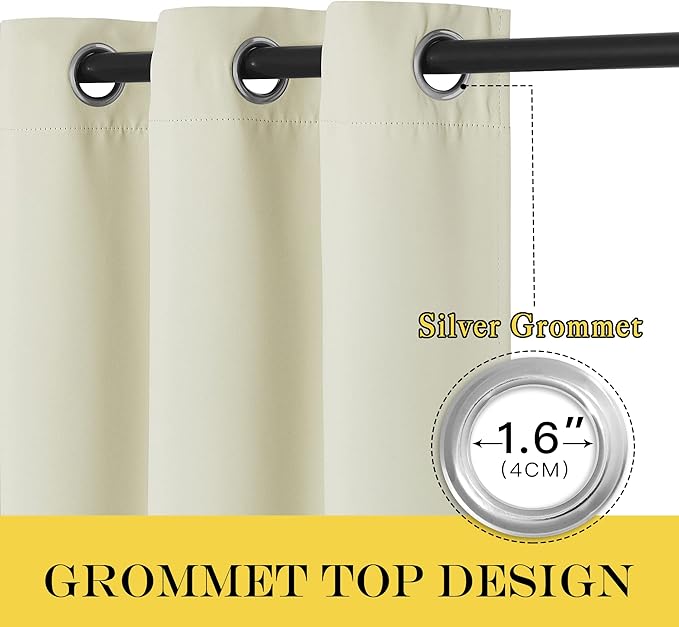 NICETOWN Blackout Sliding Door Curtains - Image 2