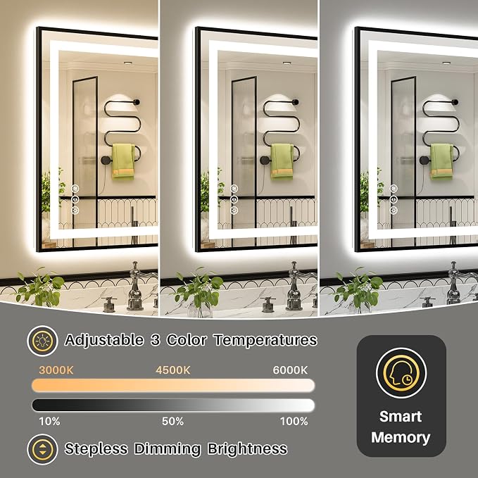 88x38 Inch LED Bathroom Mirror - Image 5