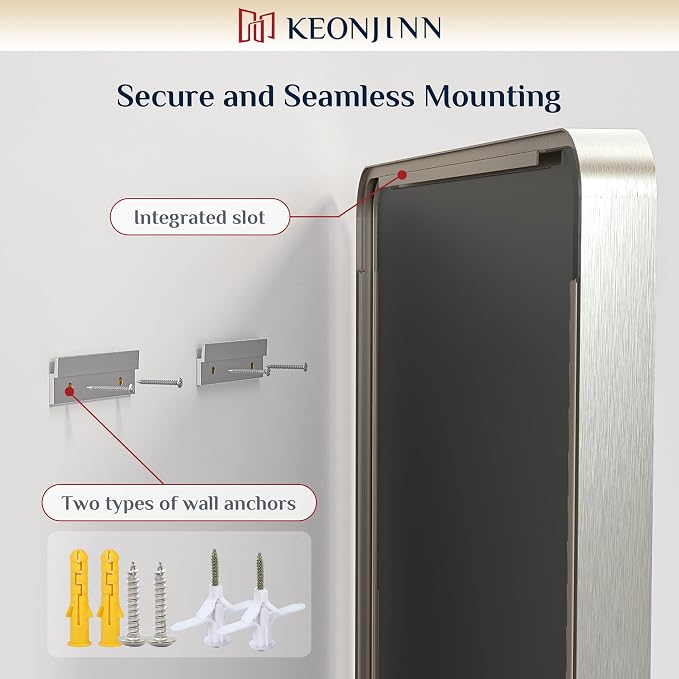 Keonjinn 22 x 30 Brushed Nickel Bathroom Mirrors - Image 9