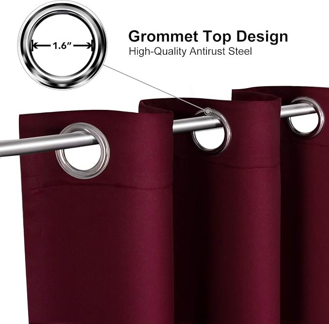 ChrisDowa Blackout Curtains 108 Inches Long - Image 3
