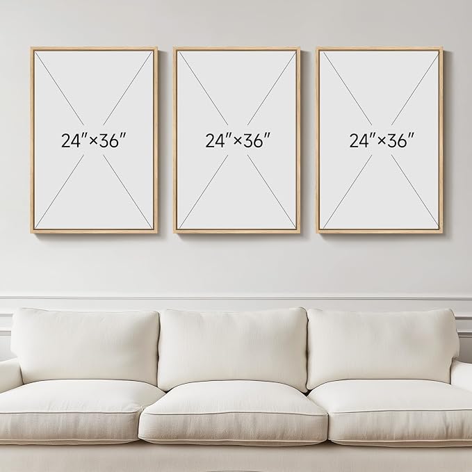 Framed Boho Abstract Beach Wall Art - Image 4