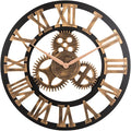 23" inch Noiseless Silent Non-Ticking Gears Not Moving Wall Clock by OldtownClocks