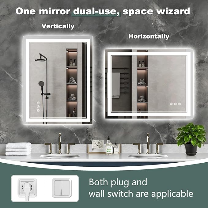 32x32 Inch LED Bathroom Mirror - Image 6