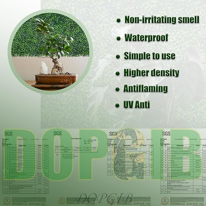 Artificial Grass Wall Backdrop, Garden and Indoor Outdoor Fake Plant Decor - Image 5