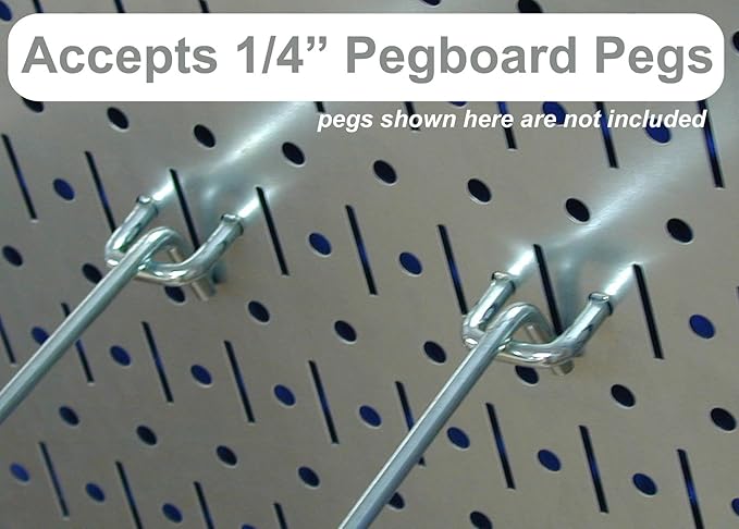 Wall Control 30-P-3232BU Blue Metal Pegboard Pack - Image 3