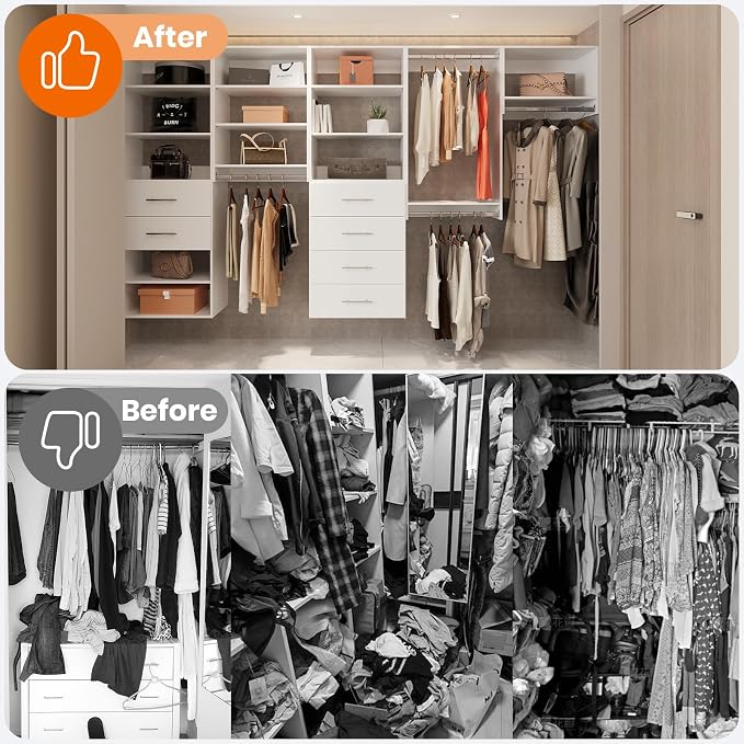 ROOMTEC Modular Closet System, Wooden Tower - Image 5