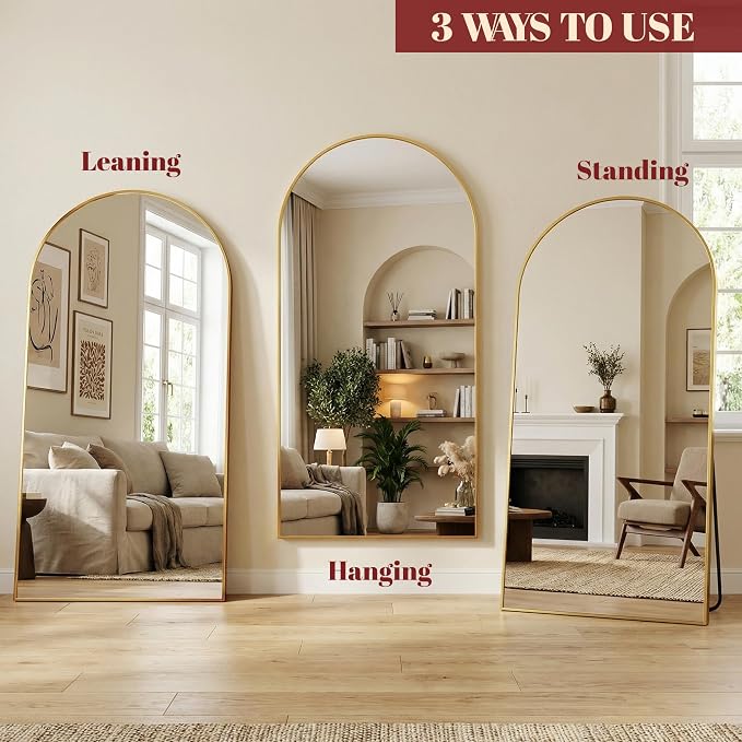 Suidia 71"x32" Arched Full Length Mirror - Image 8