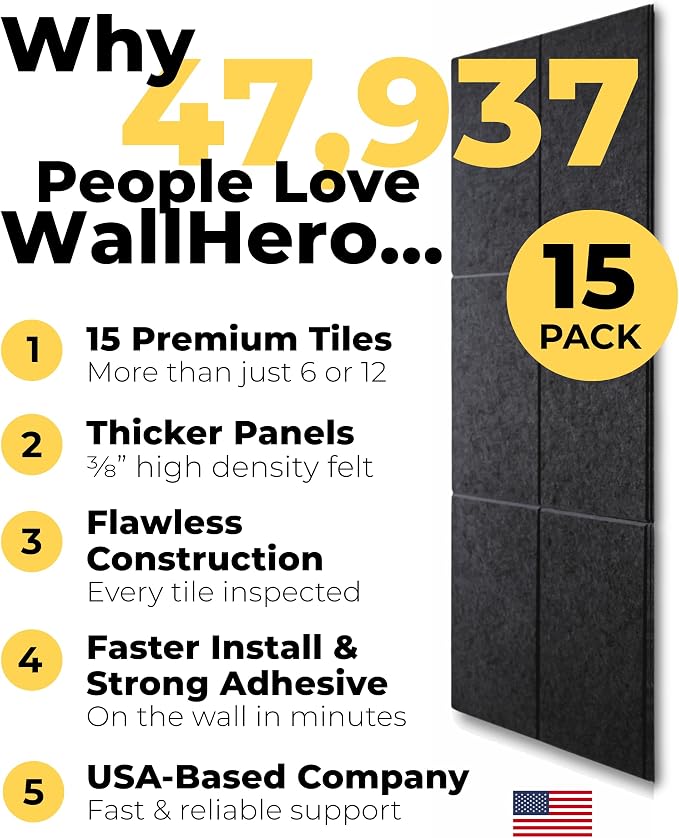 WALLHERO Cork Boards for Walls, Bulletin Boards 59"x36" | 15 Pack | Felt - Image 6
