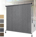Shade&Beyond Custom Size Outdoor Roller Shades Cordless Patio Roll Up Blinds by ShadeBeyond