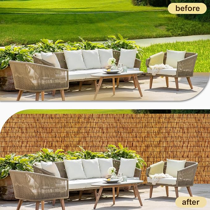 Reed Fencing Rolls, Bamboo Screens Outdoor - Image 3