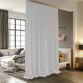 Room Divider Curtains for Ceiling Track Rod, 10 ft Wide x 7 ft Tall, 1 Panel by RoomDarkning