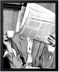 Poster Master Drinking Coffee Print by PosterMaster