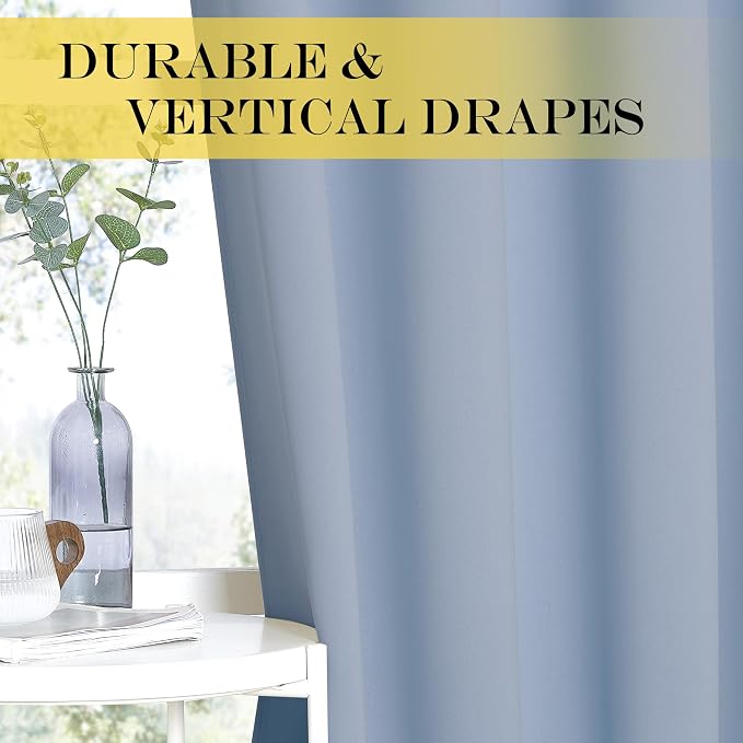 NICETOWN 66 Inch Long Blackout Curtains - Image 4