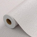 Grasscloth Peel and Stick Wallpaper 20.8"x394" Gray Thick Fabric Textured Linen by HyunHome