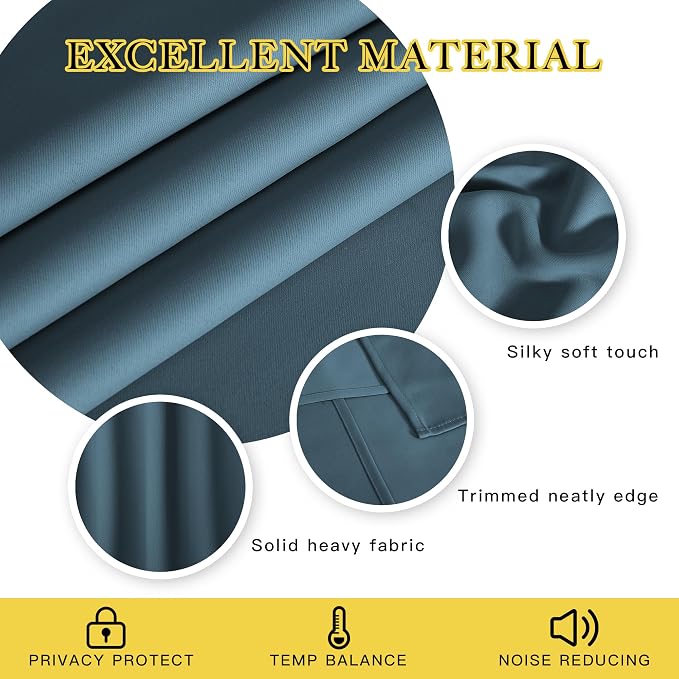 NICETOWN Privacy Room Divider Curtain Thermal Blackout Curtain - Image 2