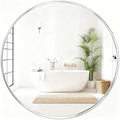 Fabuday Silver Circle Mirror for Wall 22 inch by Fabuday