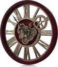 The B-Style Large Wall Clock 24 inch Moving Gear Wall Clock Oversized Vintage by TheB-StyleTB