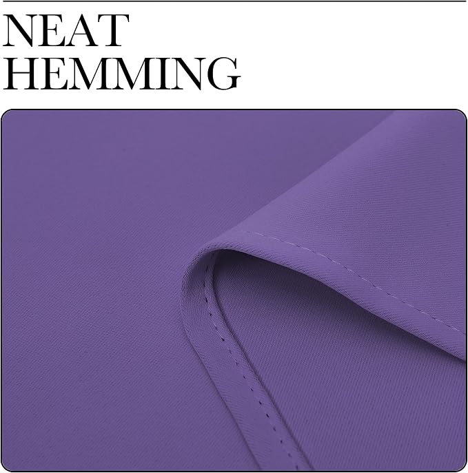 NICETOWN Blackout Curtains for Bedroom, Lilac Purple, 1 Pair, 62 by 63-inch - Image 6