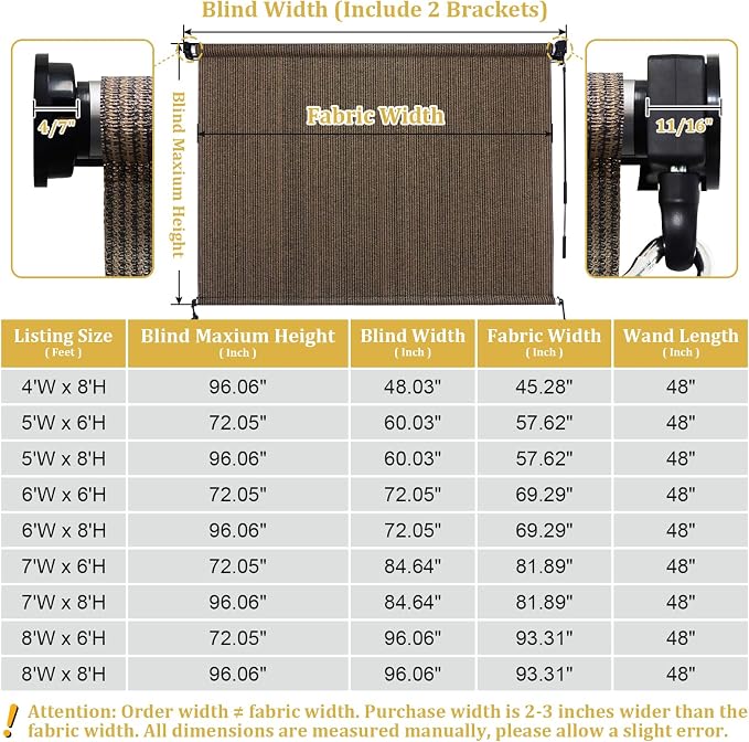 Shade&Beyond Outdoor Roller Shades - Image 9