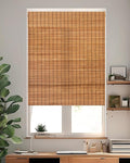 48''W X 72''H Cordless Bamboo Roman Shades by Chryeiiu