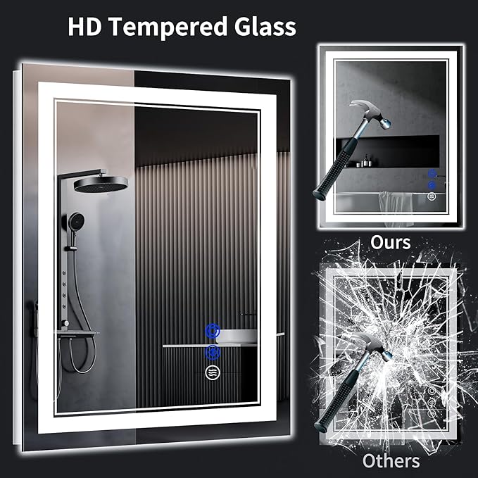 36"x32" LED Bathroom Mirror - Image 6