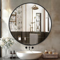 Black Frame Mirror, Bathroom Mirrors by Delma
