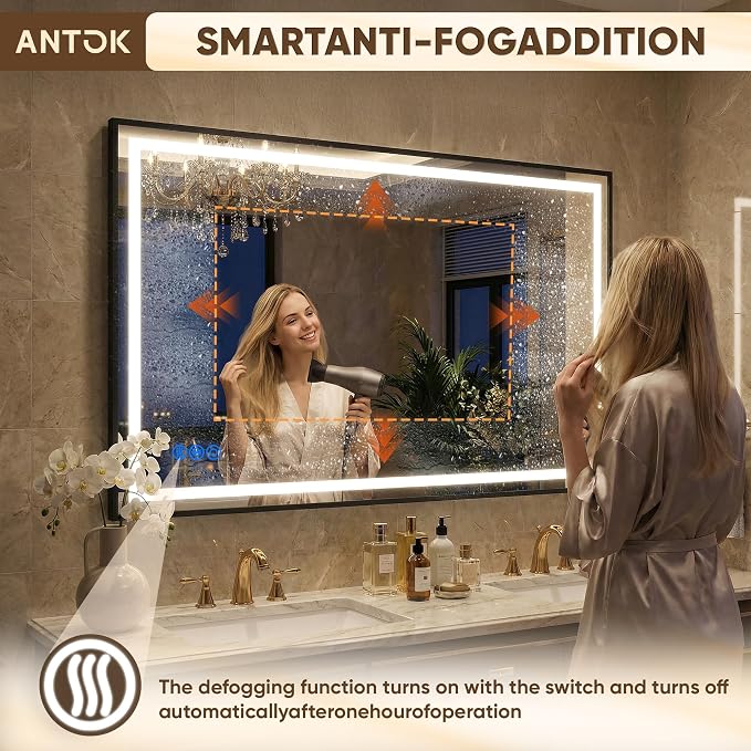 Antok 72X36 LED Bathroom Mirror - Image 5