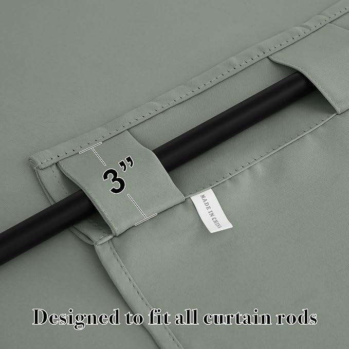 RYB HOME Blackout Curtains for Bedroom, Window Shades Thermal Insulating - Image 6
