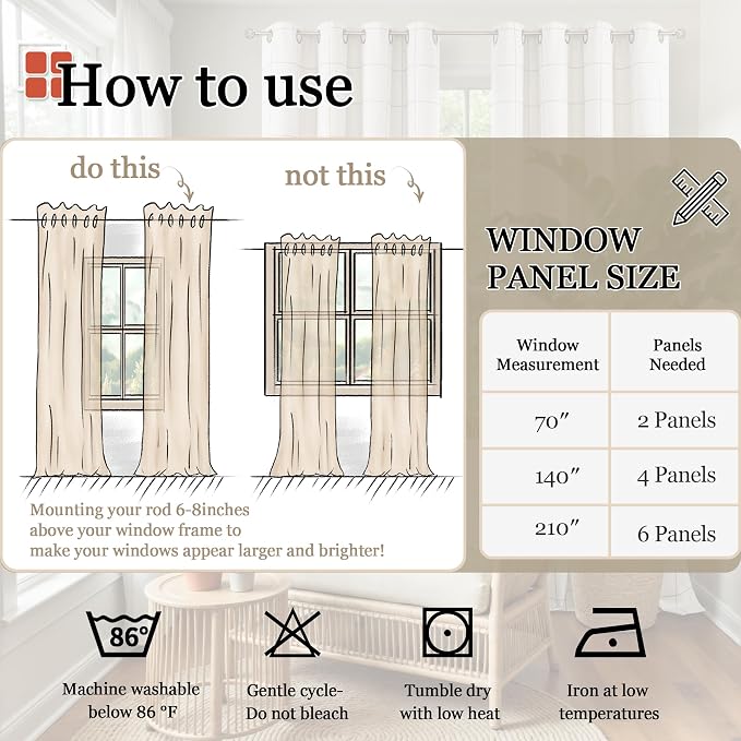 Lajode Plaid Patterned Curtains Thermal Insulated - Image 9