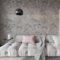 BAYYA Extra Wide Concrete Textured Wallpaper Peel Stick Light Grey Matte by BAYYAPeelandStickWallpaper