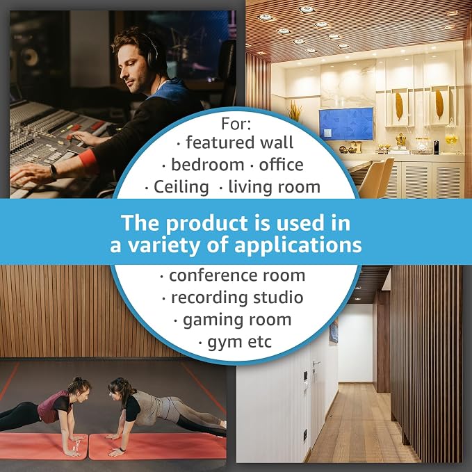 Art3d 2pcs-104 x 15.75in Slat Acoustic Panel - Image 7