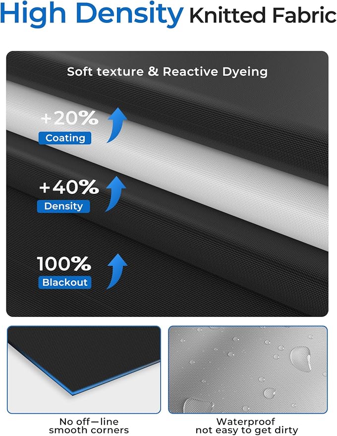 Sumobaby Blackout Curtains for Bedroom Portable 56"x64", No Drill Blackout - Image 7