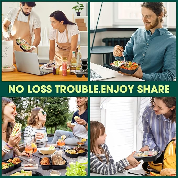 Glotoch 10 Pack 32OZ Meal Prep Containers Reusable Microwave Safe,Extra Large &Thick Food Storage Containers With Lids, Durable Bento Boxes BPA-free, Stackable, Dishwasher/Freezer Safe