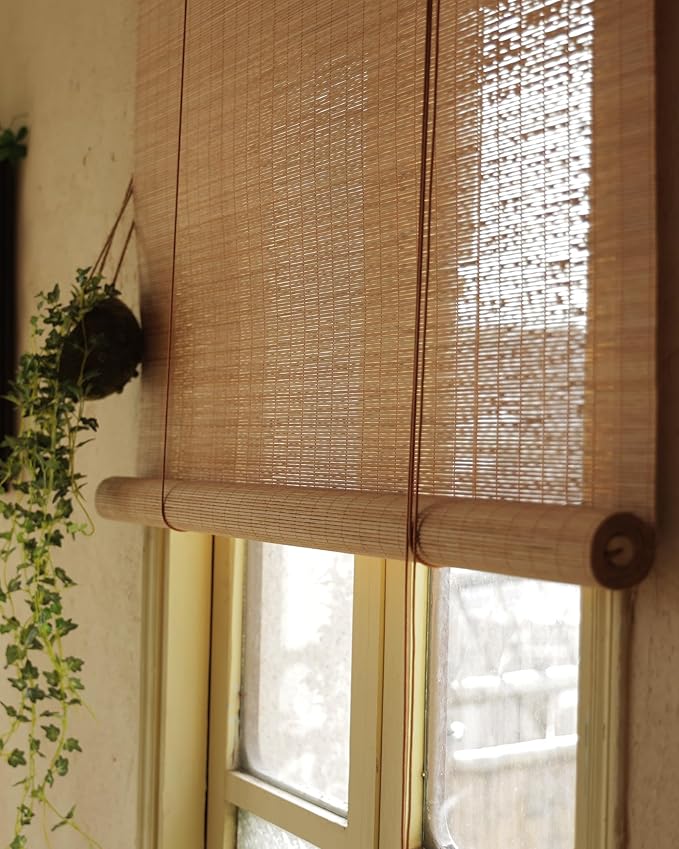 27" Wx72 H Bamboo Blinds Roller Shades by Erfolkerz