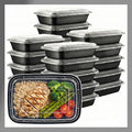 Meal Prep Containers [50 Set] x [28 oz] with Lids, 1 compartment, Stackable, Reusable, Leakproof, Food Safe, Microwave, Freezer & Dishwasher Safe for Food Prep Storage Bento (50 Set, 28 oz)