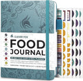 Clever Fox Food Journal Pocket - Daily Food Diary, Meal Planner to Track Calories & Nutrients, Weight Loss Tracker Notebook, 4x5.5” (Aquamarine)