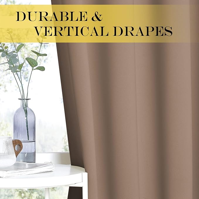 NICETOWN Blackout Drapery Curtain Panel 90 inches Long - Image 4