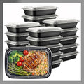 Meal Prep Containers [50 Set] 38 oz with Lids, 1 compartment, Stackable, Reusable, Leakproof, Food Safe, Microwave, Freezer & Dishwasher Safe for Food Prep Storage Bento Box (50 Set, 38 oz)