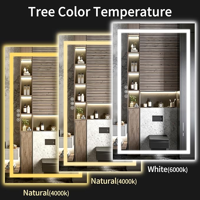 LED Bathroom Mirrors 28"x60" Bathroom Mirror - Image 5