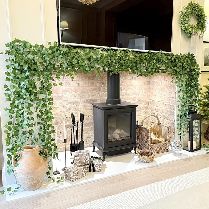 CQURE 240 Pack 1680Ft Artificial Ivy Fake Vines, Ivy Garland Greenery Garland - Image 2